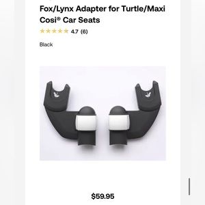 Bugaboo Fox/Lynx Stroller to Car Seat Adapter Attachment for Turtle/Maxi Cosi